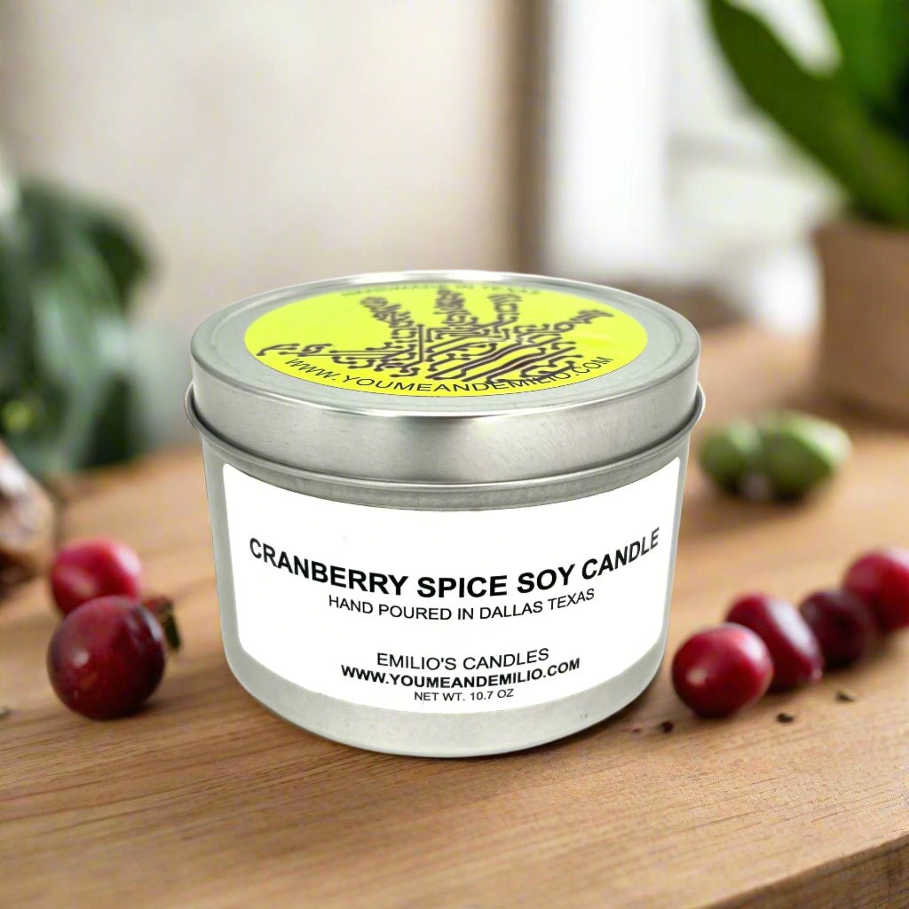 Cranberry Spice Soy Candle - You Me and Emilio