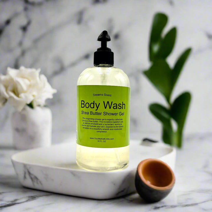 Dreams Body Wash | Shea Butter Shower Gel | Hand Poured in Dallas Texas | Scented Body Wash | Fragrance Oils | Bath & Body Works | Pamper Yourself | Body Care | Love your body