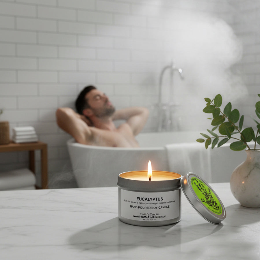 Eucalyptus Soy Candle - You Me and Emilio