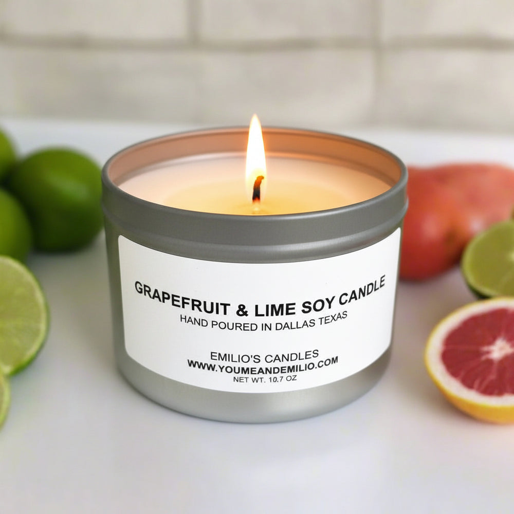 Grapefruit & Lime Soy Candle - You Me and Emilio