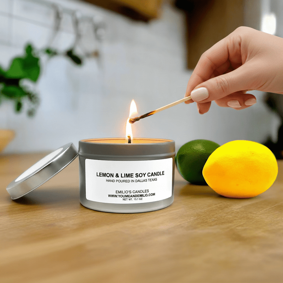 Lemon & Lime Soy Candle - You Me and Emilio