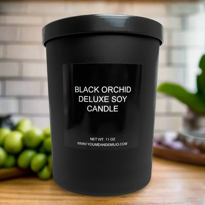 black orchid deluxe soy candle 