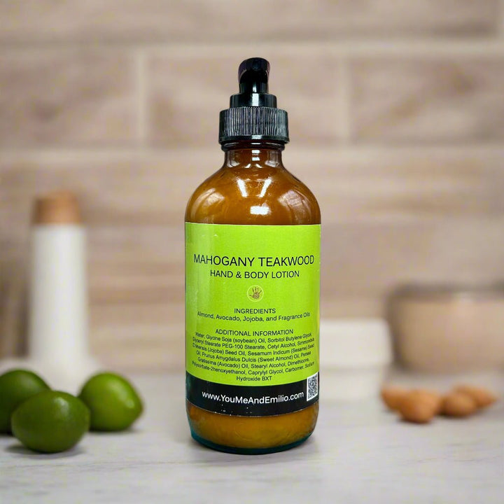 Mahogany Teakwood Hand & Body Lotion - You Me and Emilio