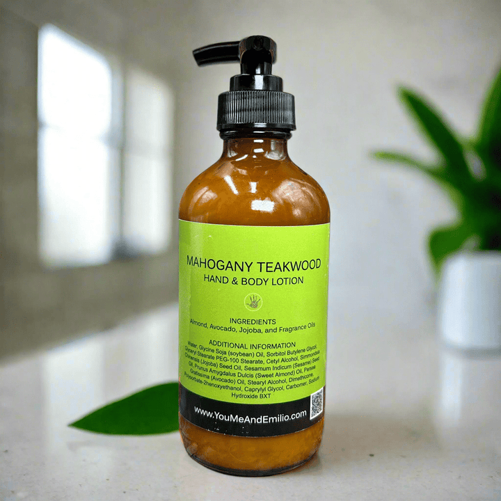 Mahogany Teakwood Hand & Body Lotion - You Me and Emilio