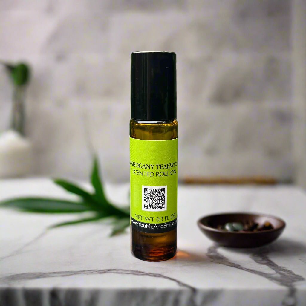 Mahogany Teakwood Scented Roll - On - You Me and Emilio