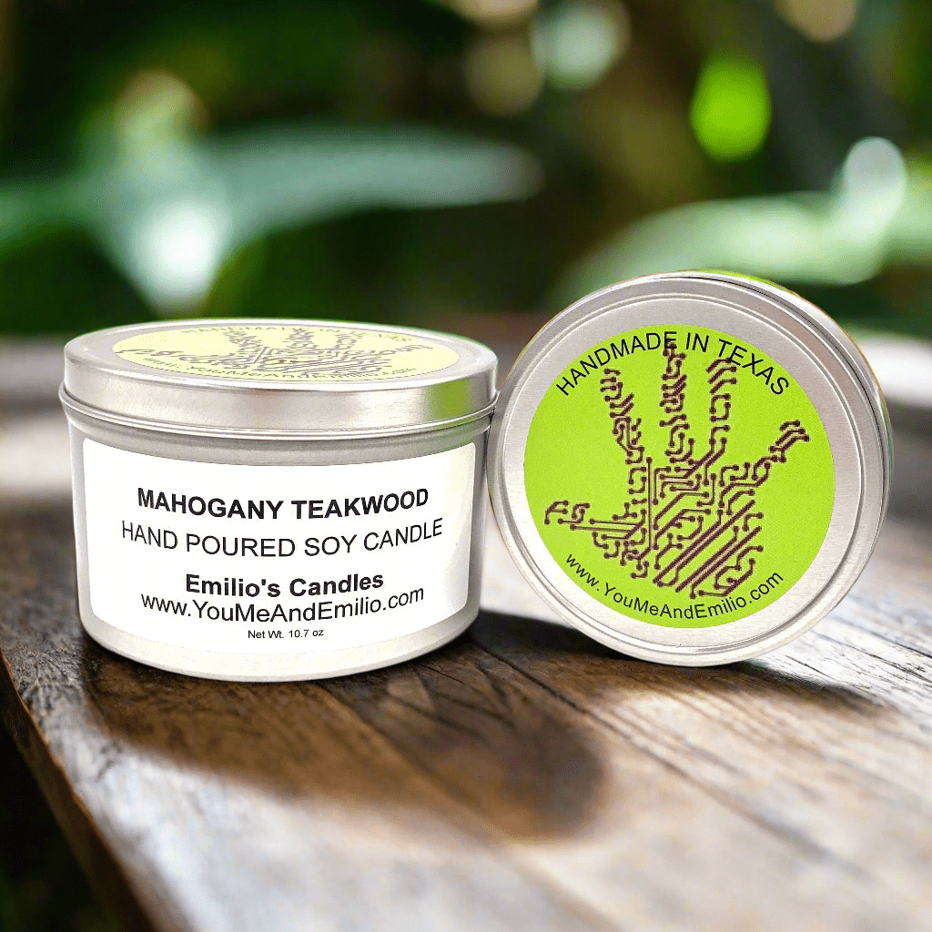 Mahogany Teakwood Soy Candle - You Me and Emilio