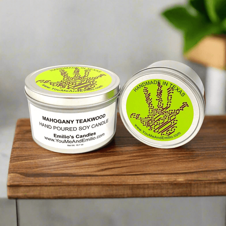 Mahogany Teakwood Soy Candle - You Me and Emilio