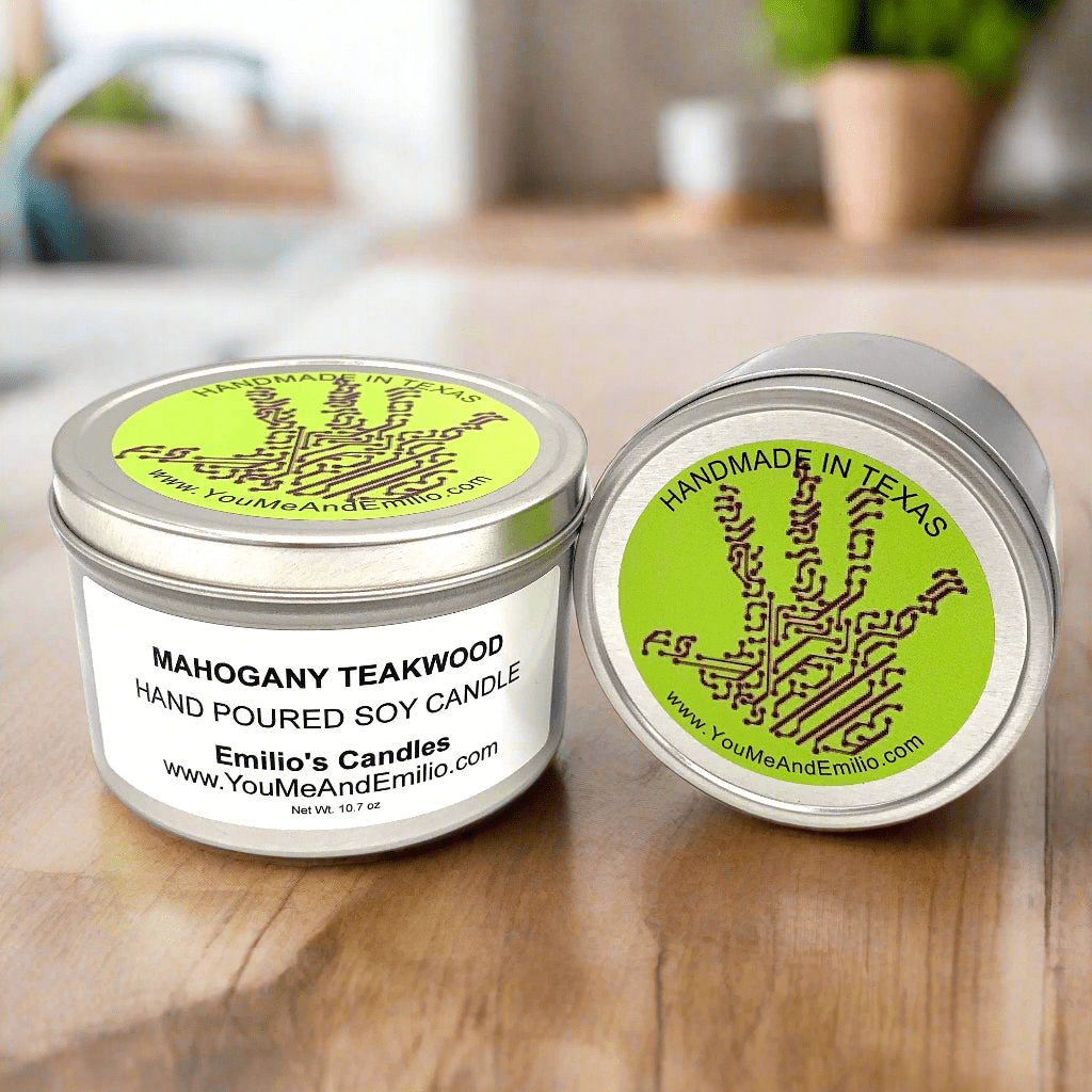 Mahogany Teakwood Soy Candle - You Me and Emilio