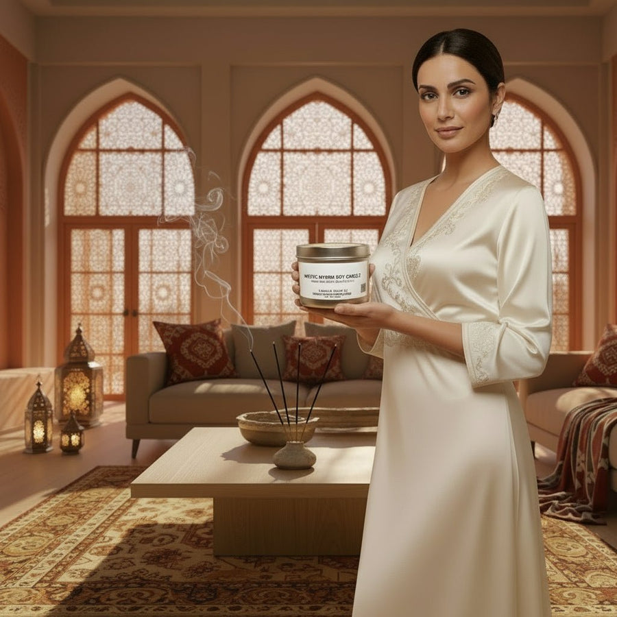 Mystic Myrrh Soy Candle - You Me and Emilio