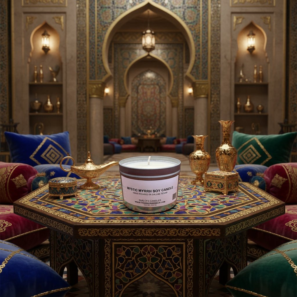 Mystic Myrrh Soy Candle - You Me and Emilio