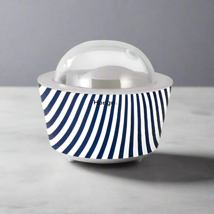 Navy Blue & White Stripes Essential & Fragrance Oil Diffuser - You Me and Emilio