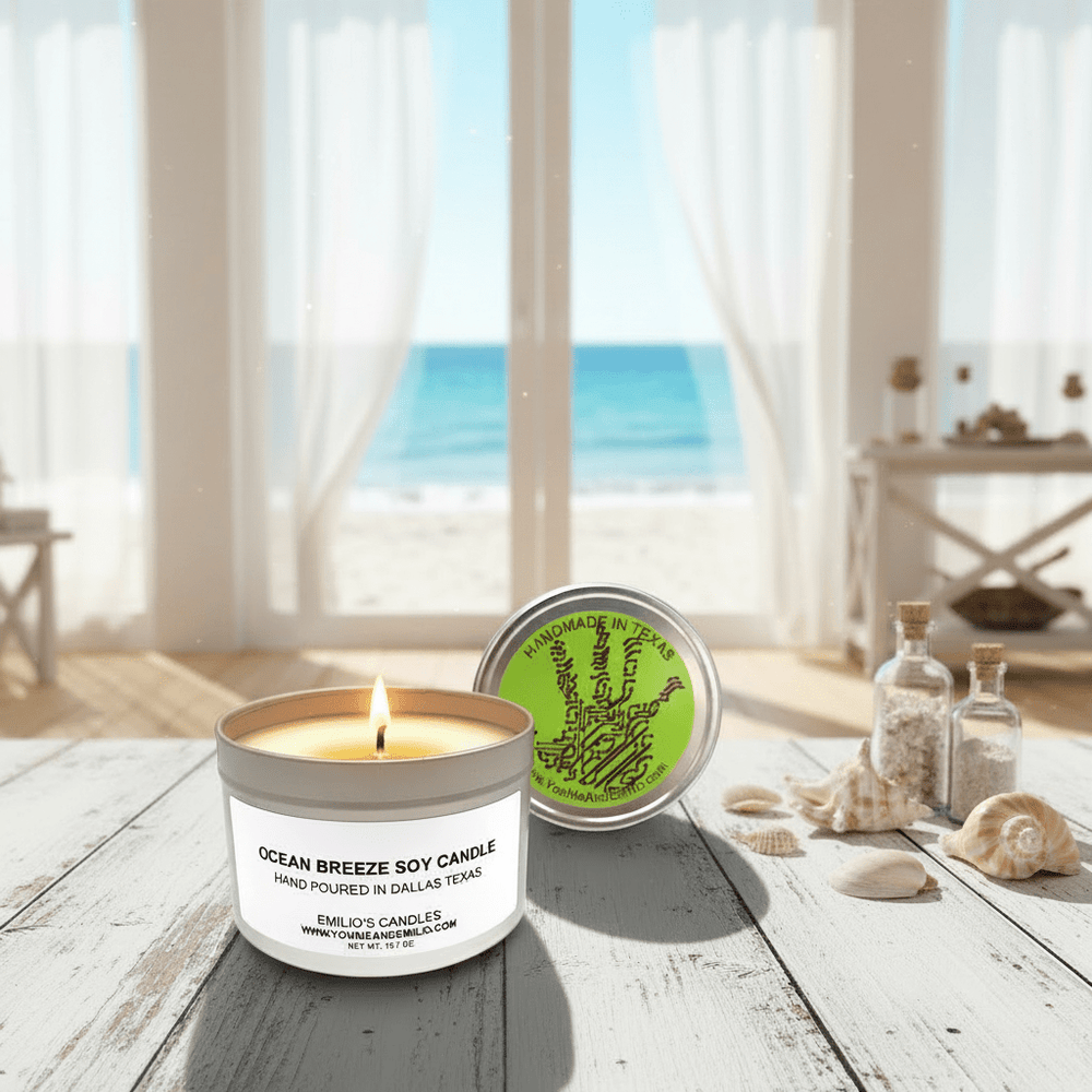 Ocean Breeze Soy Candle - You Me and Emilio
