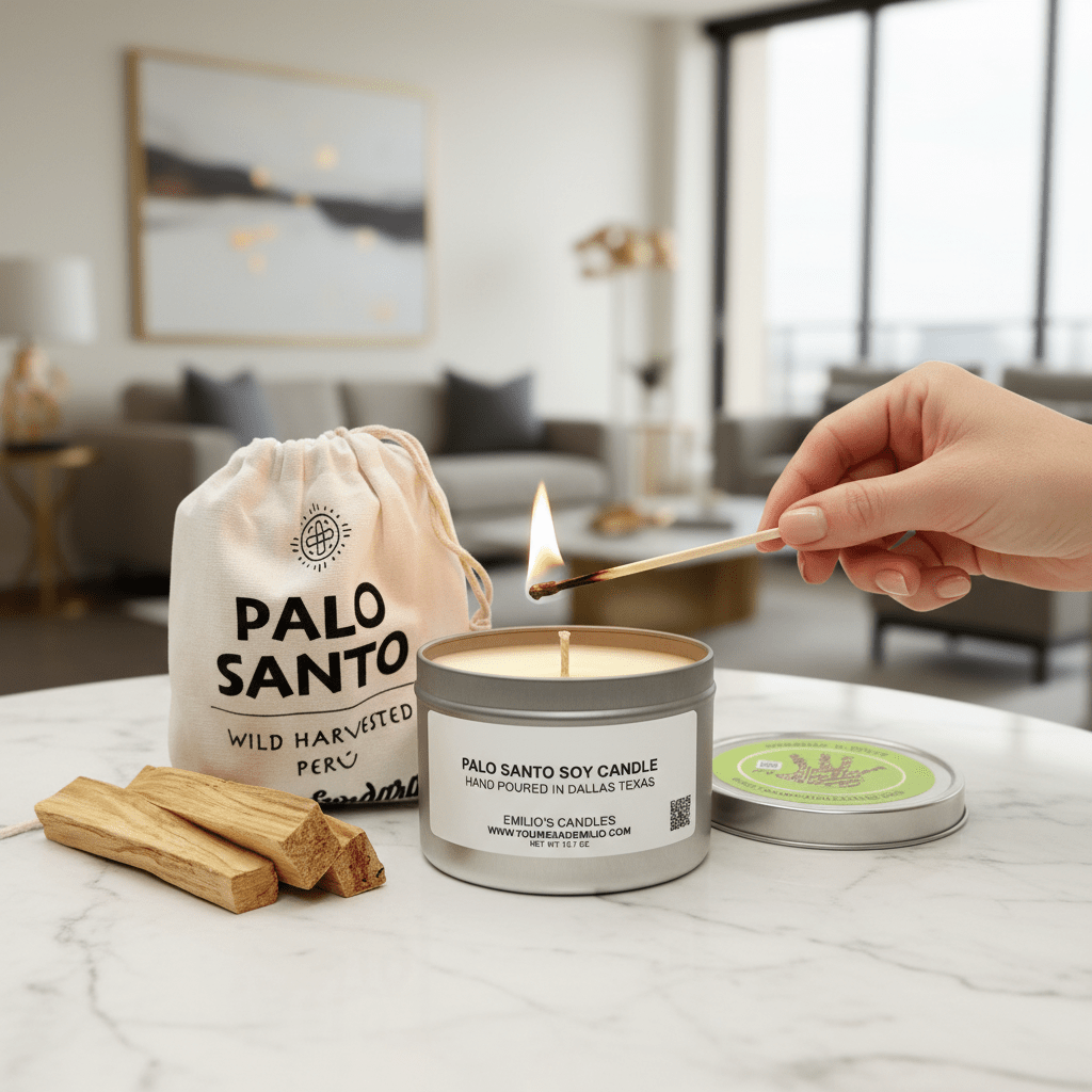 Palo Santo Soy Candle - You Me and Emilio