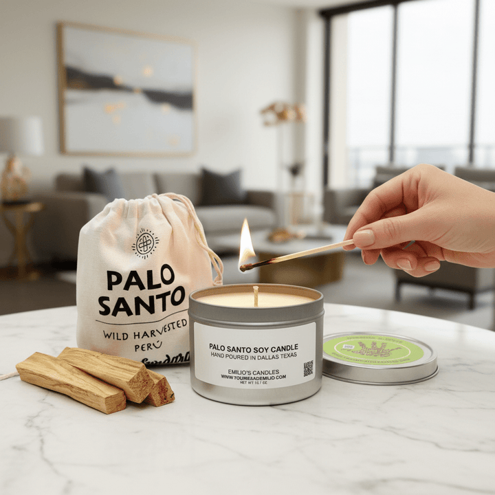 Palo Santo Soy Candle - You Me and Emilio