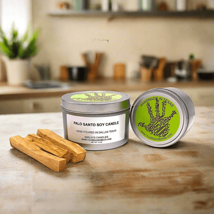 Palo Santo Soy Candle - You Me and Emilio