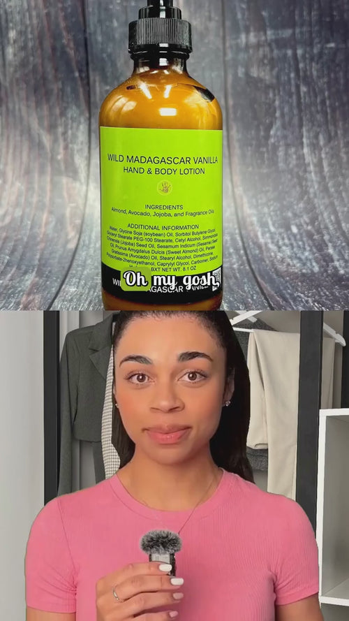 Wild Madagascar Vanilla Hand & Body Lotion | Jojoba Oil Avocado Oil Almond Oil | Handmade | Handmade in Dallas Texas | You Me & Emilio | Bath & Body Works | Aromatherapy | Shop Small