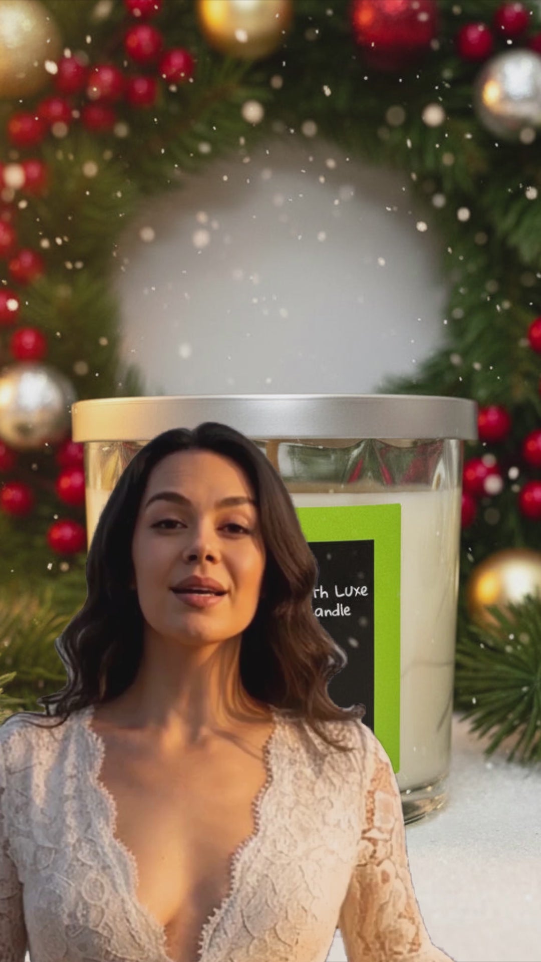 Christmas Wreath — Luxe Signature Soy Candle