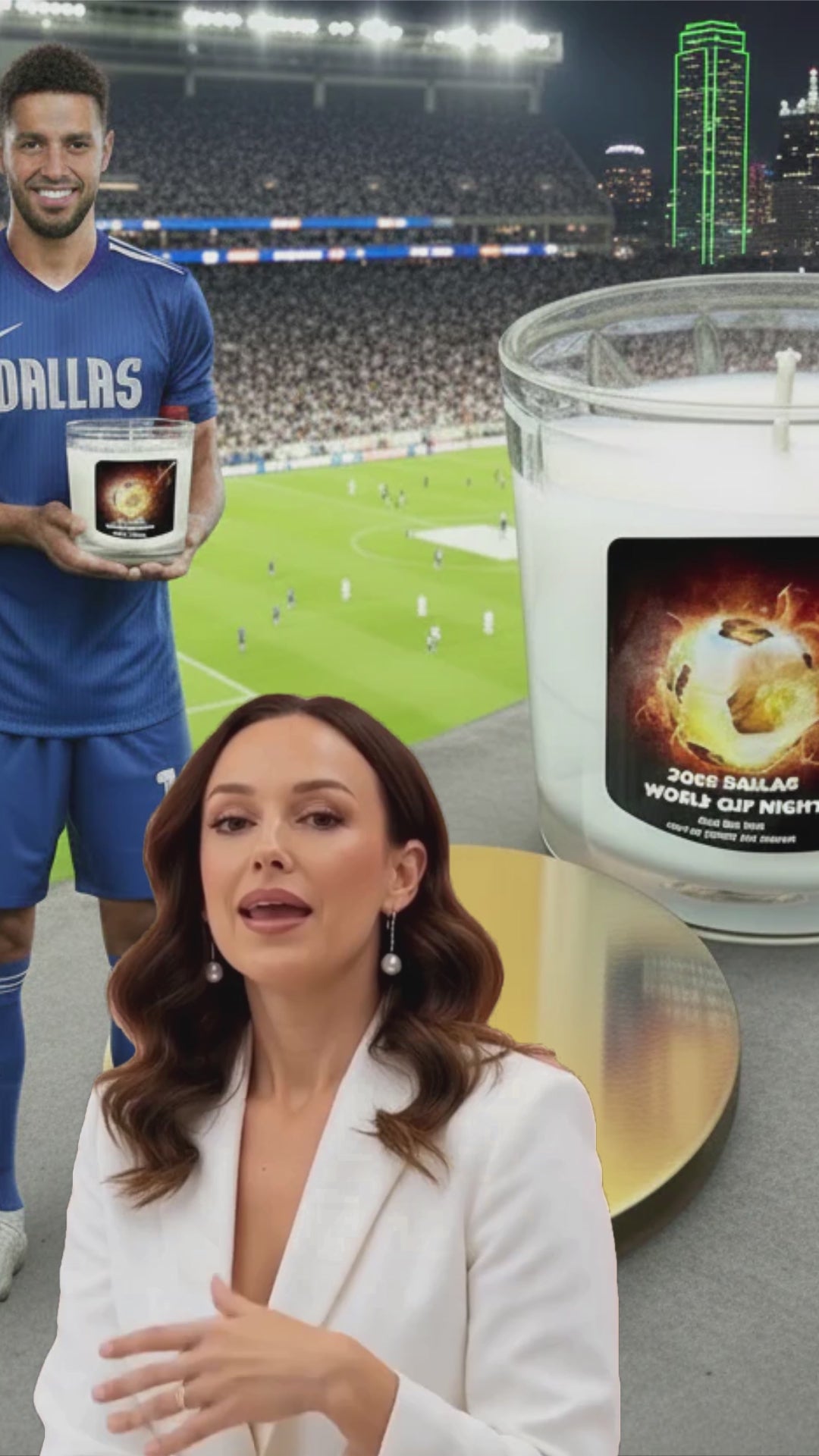 2026 Dallas World Cup Night – Match 101 — Limited Edition Soy Candle