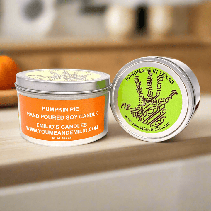 Pumpkin Pie Soy Candle - You Me and Emilio