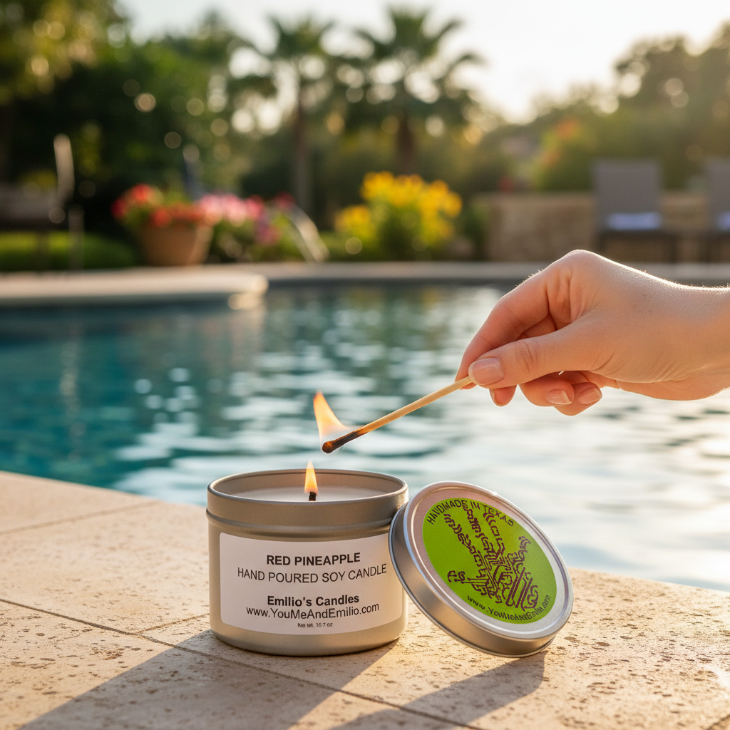 Red Pineapple Soy Candle