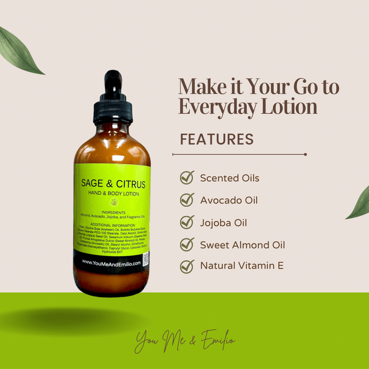 Sage & Citrus Hand & Body Lotion - You Me and Emilio