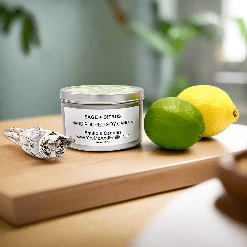 Sage & Citrus Soy Candle - You Me and Emilio