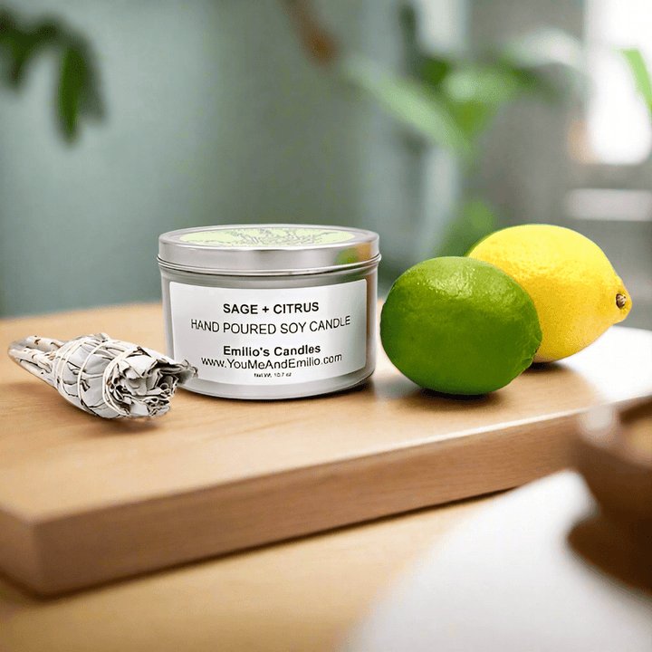 Sage & Citrus Soy Candle - You Me and Emilio