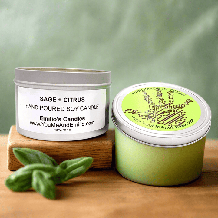Sage & Citrus Soy Candle - You Me and Emilio