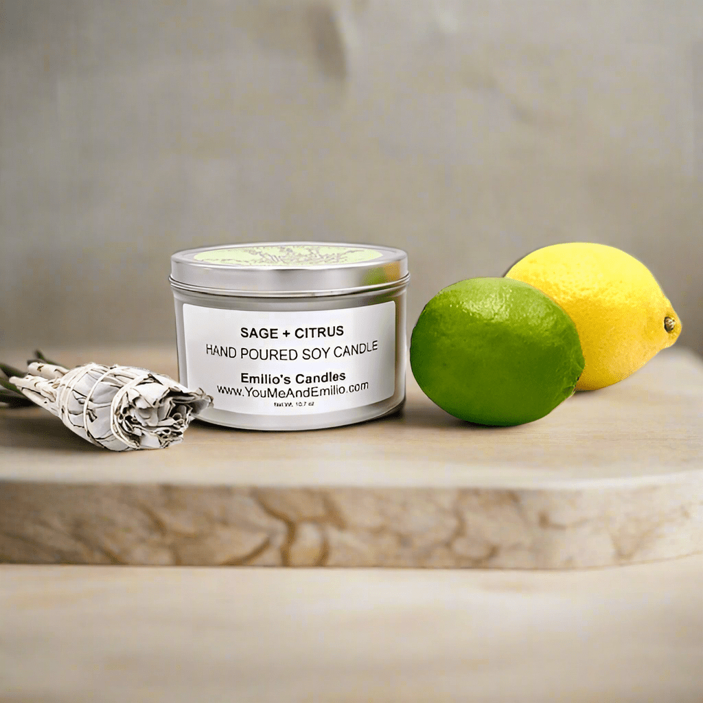 Sage & Citrus Soy Candle - You Me and Emilio