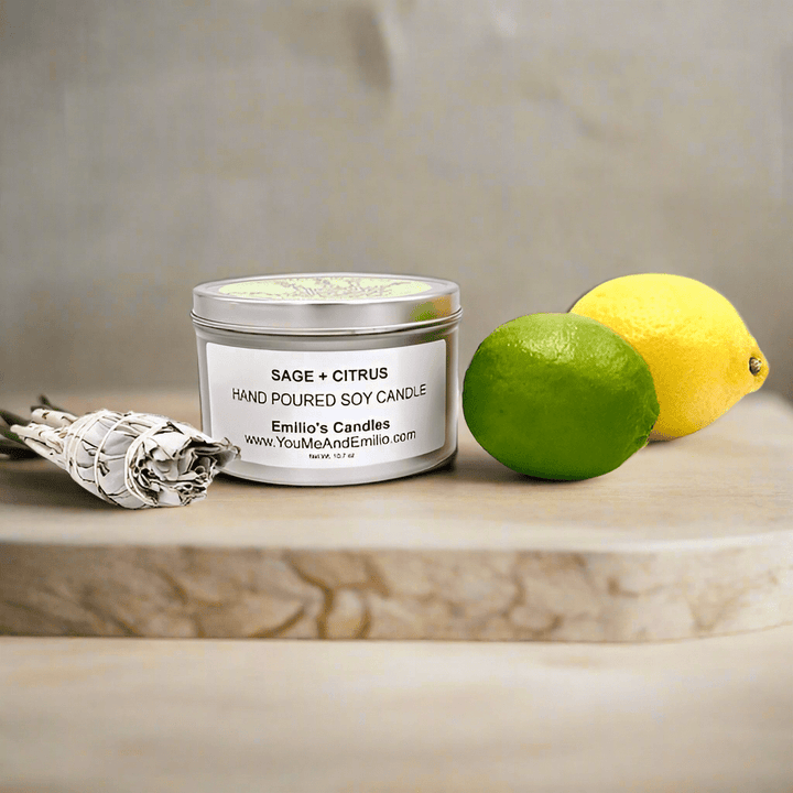 Sage & Citrus Soy Candle - You Me and Emilio