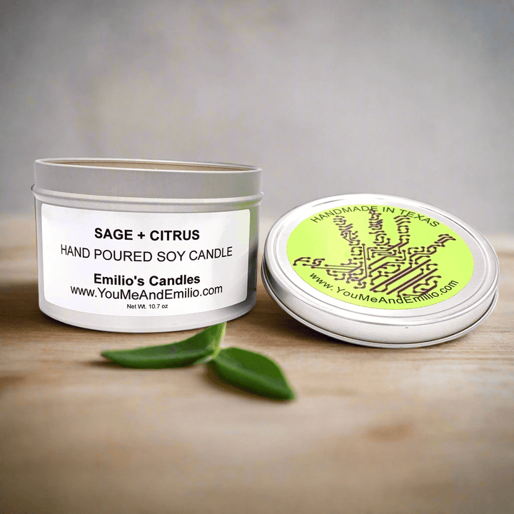 Sage & Citrus Soy Candle - You Me and Emilio