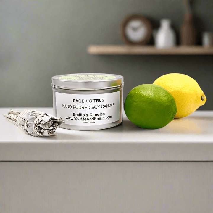 Sage & Citrus Soy Candle - You Me and Emilio