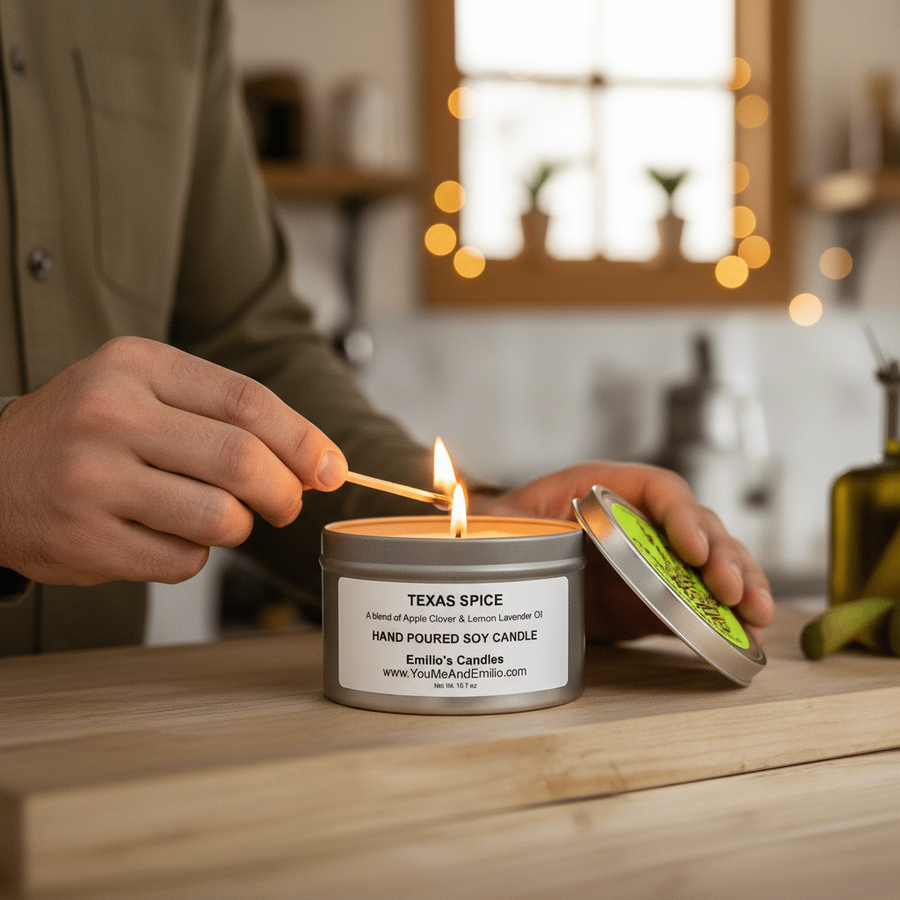 Texas Spice Soy Candle - You Me and Emilio