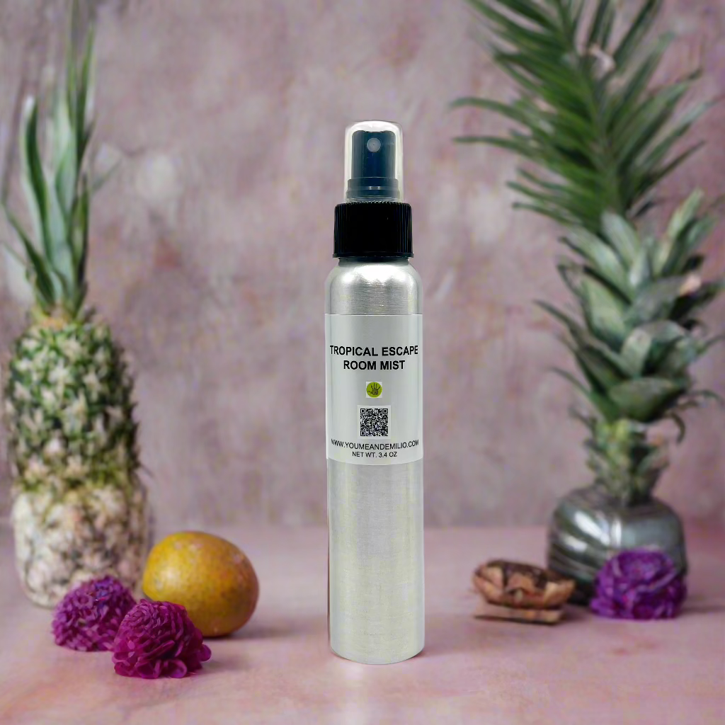 🌺 Tropical Escape Room Mist – A Refreshing Spray for Instant Island Vibes

Transform Any Space with a Burst of Summer-Fresh Fragrance

Take a sensory getaway with our Tropical Escape Room Mist, inspired by the beloved Blue Capri Volcano Candle. This luxurious mist captures the essence of a beachside breeze—juicy pineapple, ripe mango, goji berry, and a touch of soft driftwood. It’s the perfect balance of fruity, fresh, and sun-warmed woodsy notes that make your home feel like a tropical retreat.
