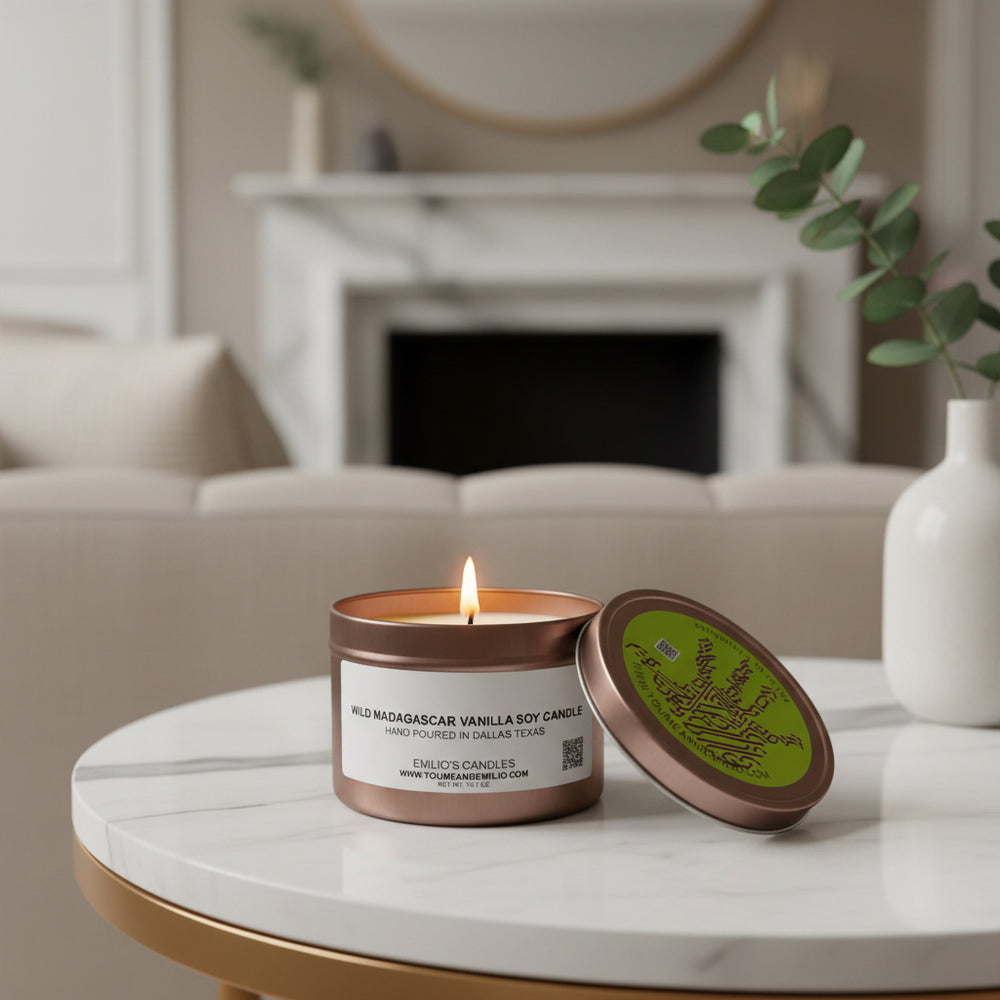 Wild Madagascar Vanilla Soy Candle - You Me and Emilio