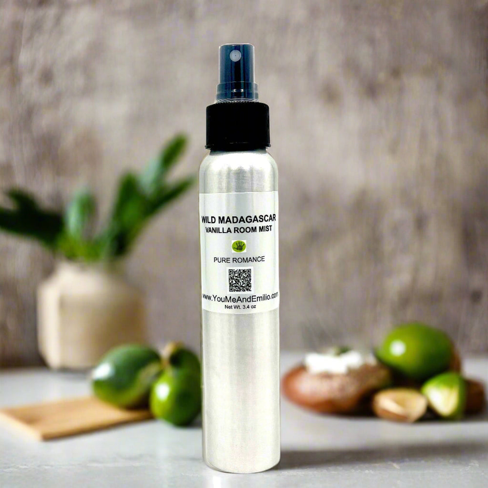 Wild Madagascar Vanilla Room Mist
Unleash the Spirit of the Wild

Transform your space into a luxurious retreat with our Wild Madagascar Vanilla Room Mist—a captivating fragrance that brings the untamed beauty of nature right to your doorstep. With just one spray, embark on a sensory journey from the lush landscapes of Madagascar to a world of adventure, excitement, and discovery.