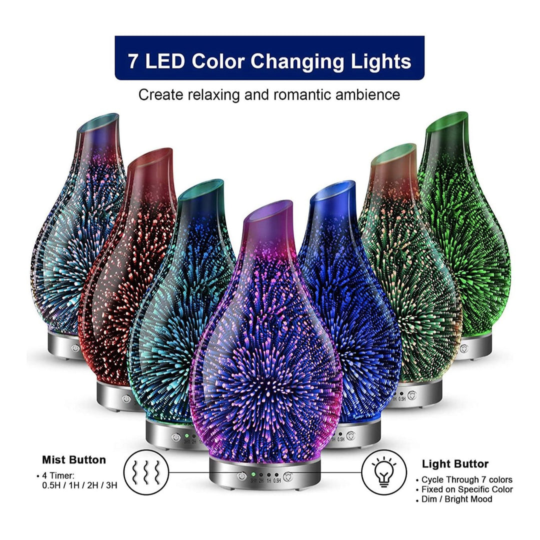 3D Glass Aromatherapy Diffuser - You Me and Emilio