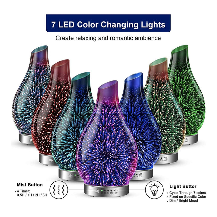 3D Glass Aromatherapy Diffuser - You Me and Emilio