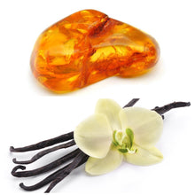 Handcrafted Amber Fresh Vanilla Soy Candle with soothing vanilla and amber blend.