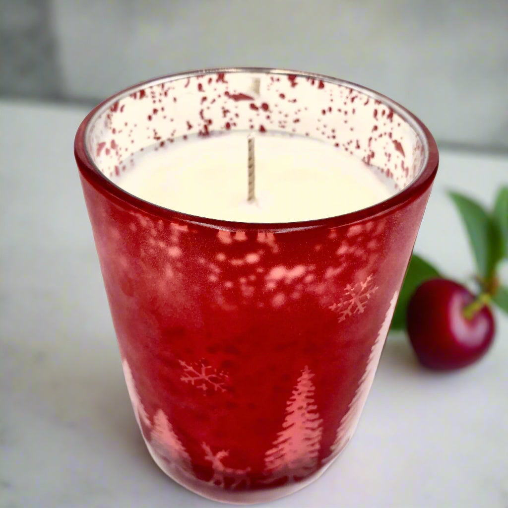 Cherry Pine Soy Candle | Limited Edition
Discover the enchantment of our limited edition Cherry Pine Soy Candle, a truly special creation that combines the delightful scents of wildflowers, ripe cherries, and lush pine trees. This unique fusion creates a gentle and comforting aroma that is sure to captivate your senses.