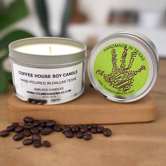 Luxury Coffee House Candle – Enjoy a long-lasting, soot-free coffee fragrance perfect for home offices, kitchens, and relaxing mornings.
