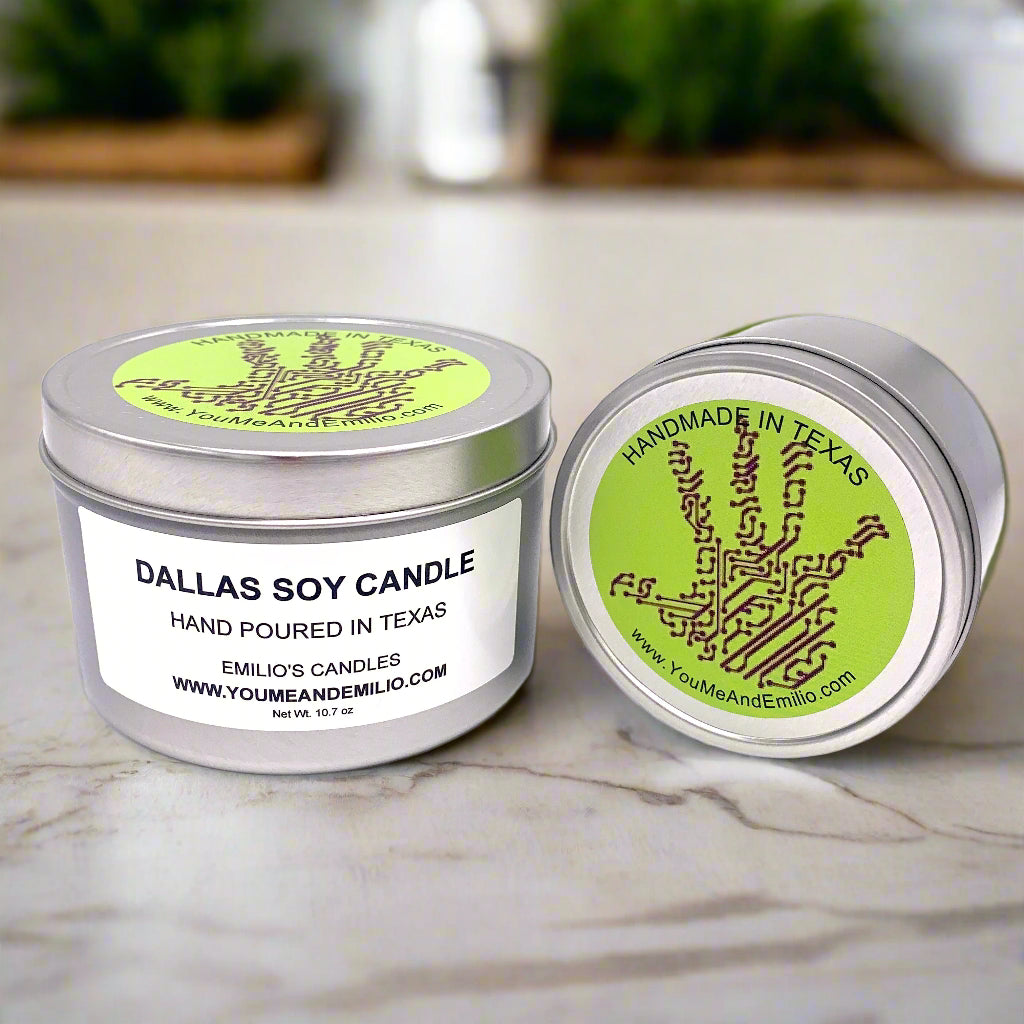 Dallas Soy Candle Hand Poured in Dallas Texas