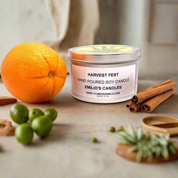 Harvest Fest Soy Candle

Harvest Fest Soy Candle, a captivating fragrance that brings the enchantment of the season into your home. Immerse yourself in the delightful aromas of orange, cinnamon, and clove, creating a sensational fragrance that captures the essence of autumn.