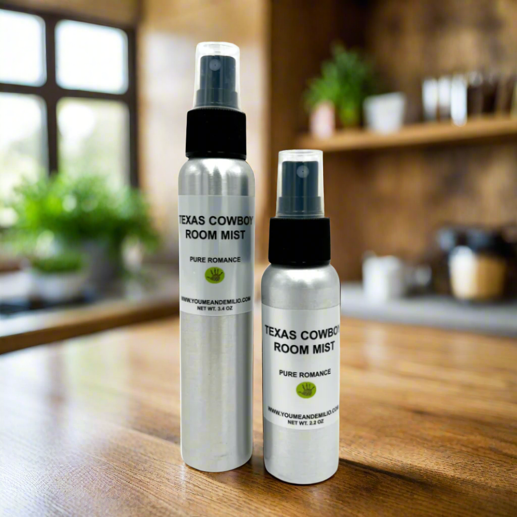 Texas Cowboy Room Mist – A luxurious leather fragrance mist for freshening up any space.