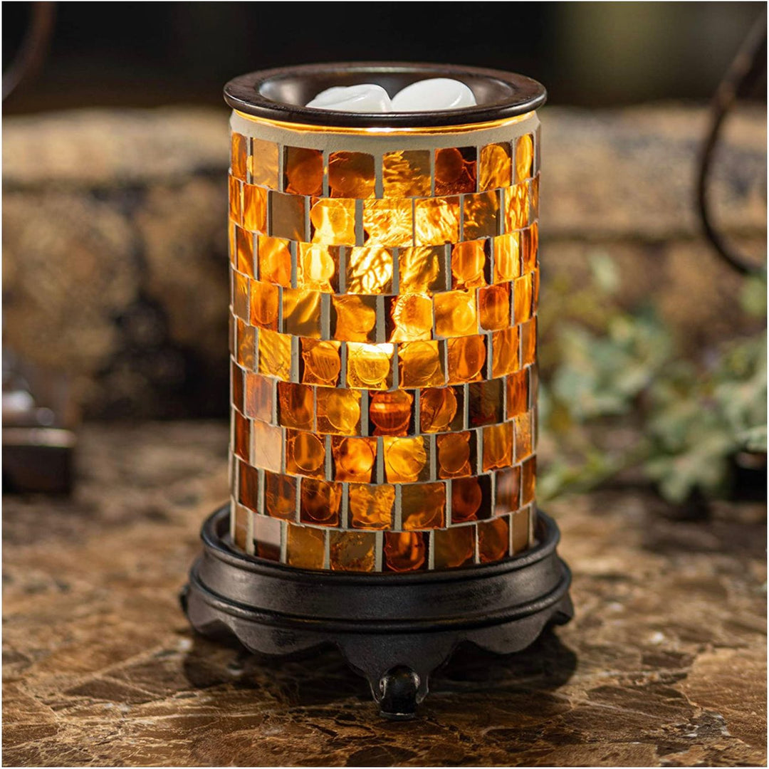 Amber Mosaic Soy Wax Warmer - You Me and Emilio