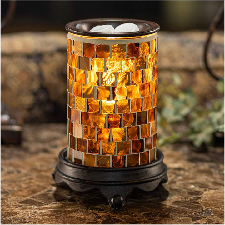 Amber Mosaic Soy Wax Warmer - You Me and Emilio