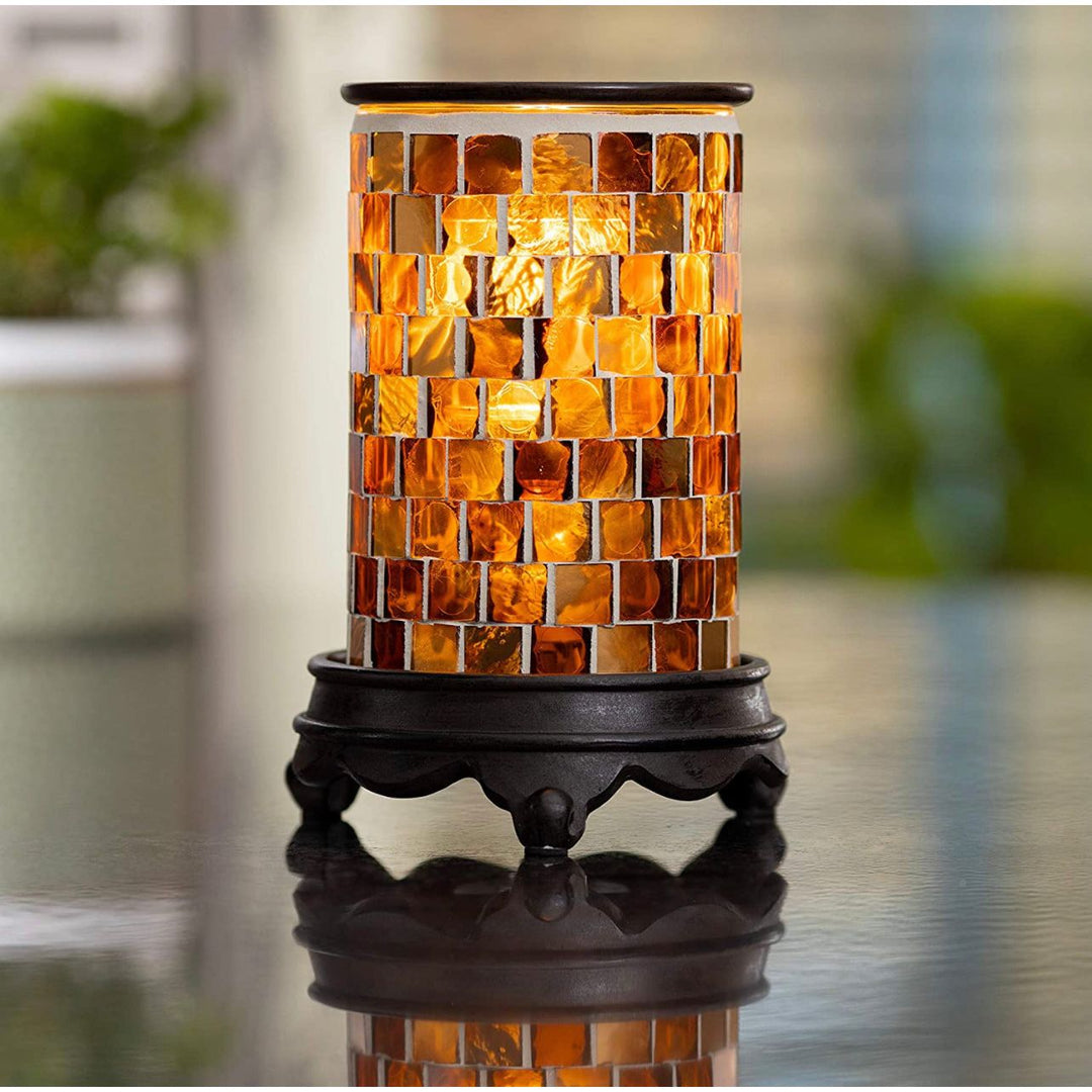 Amber Mosaic Soy Wax Warmer - You Me and Emilio