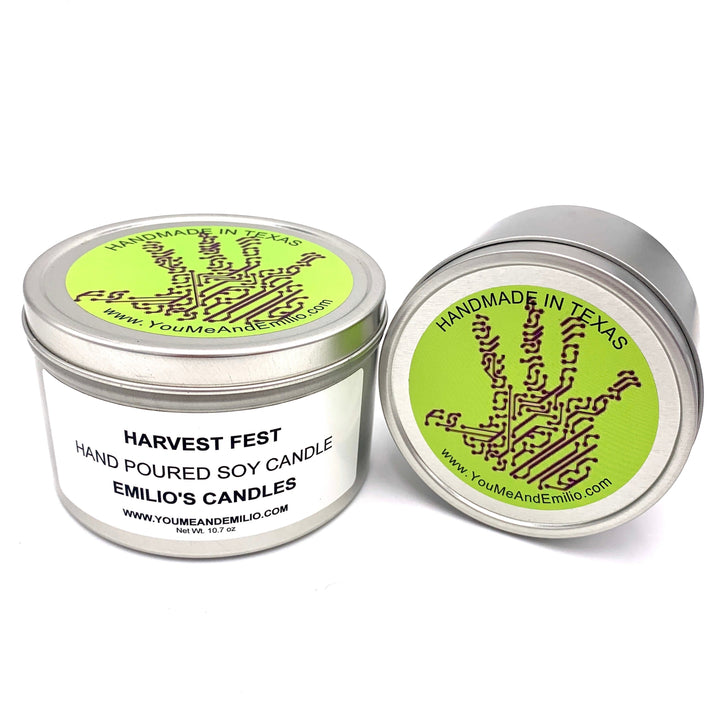 Harvest Fest Soy Candle, a captivating fragrance that brings the enchantment of the season into your home. Immerse yourself in the delightful aromas of orange, cinnamon, and clove, creating a sensational fragrance that captures the essence of autumn.