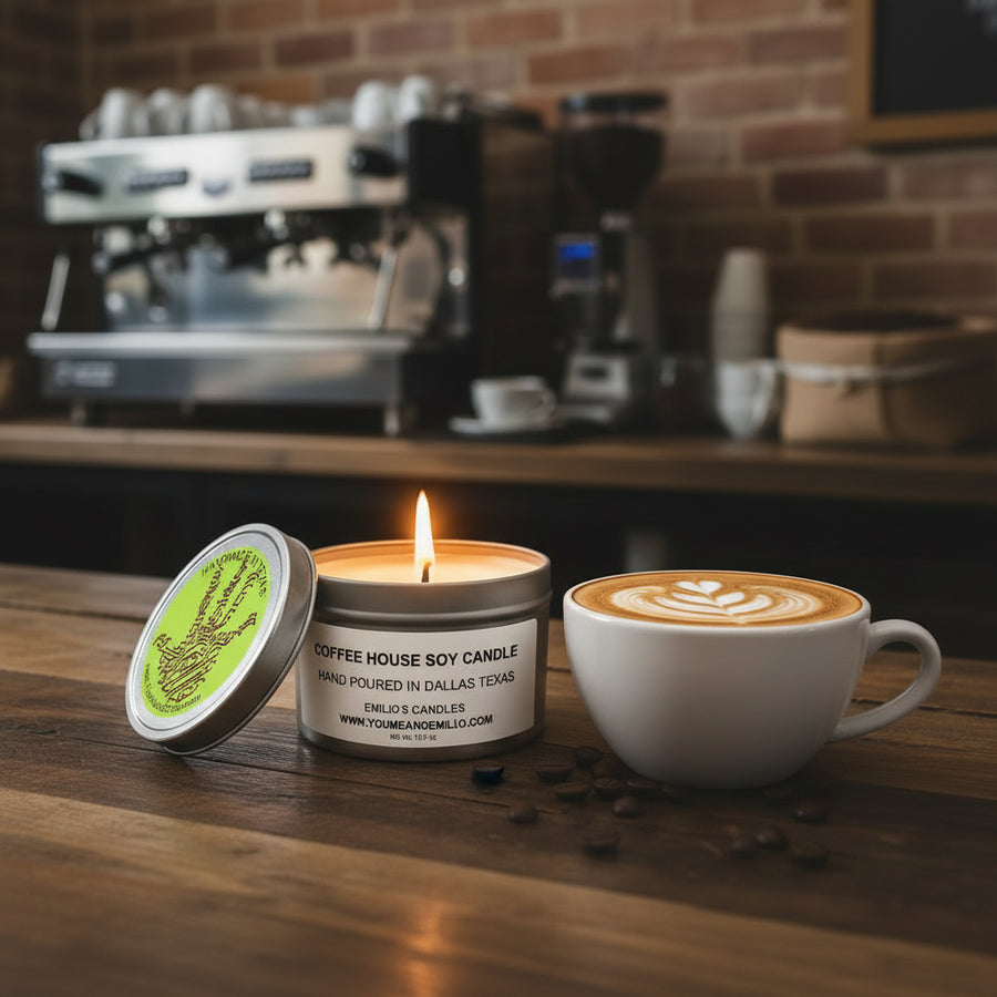 Coffee House Soy Candle - You Me and Emilio