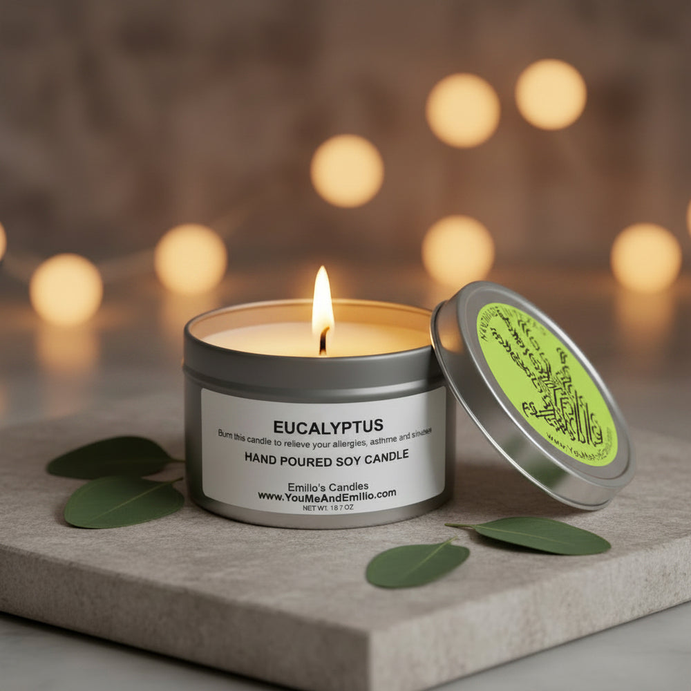 Eucalyptus Soy Candle - You Me and Emilio